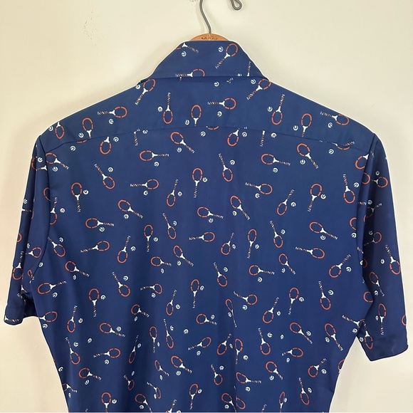Vintage Mid 70’s Arrow Scrambler Tennis Button Down Shirt Size Medium - Picture 10 of 13